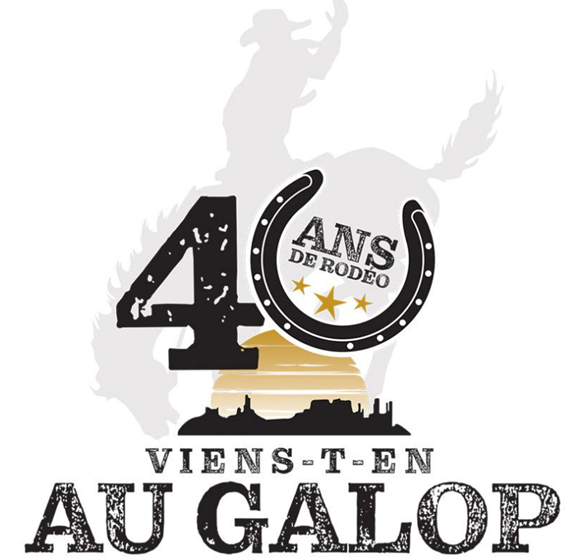 La photo présente l'affiche du 40e Festival western de Guigues.